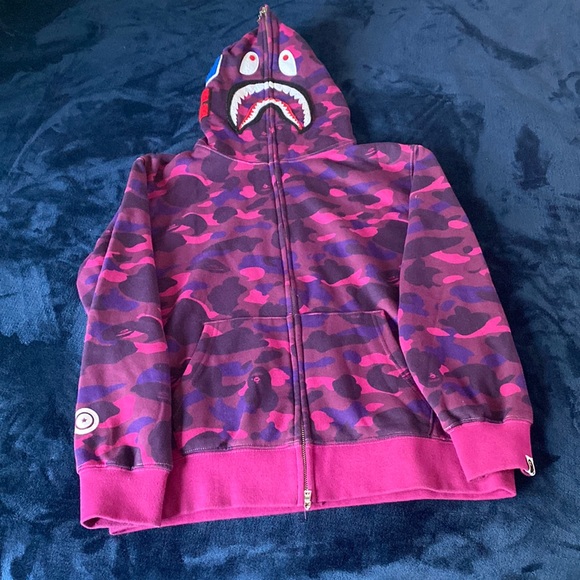 BAPE Color Camo Shark FullZip Hoodie